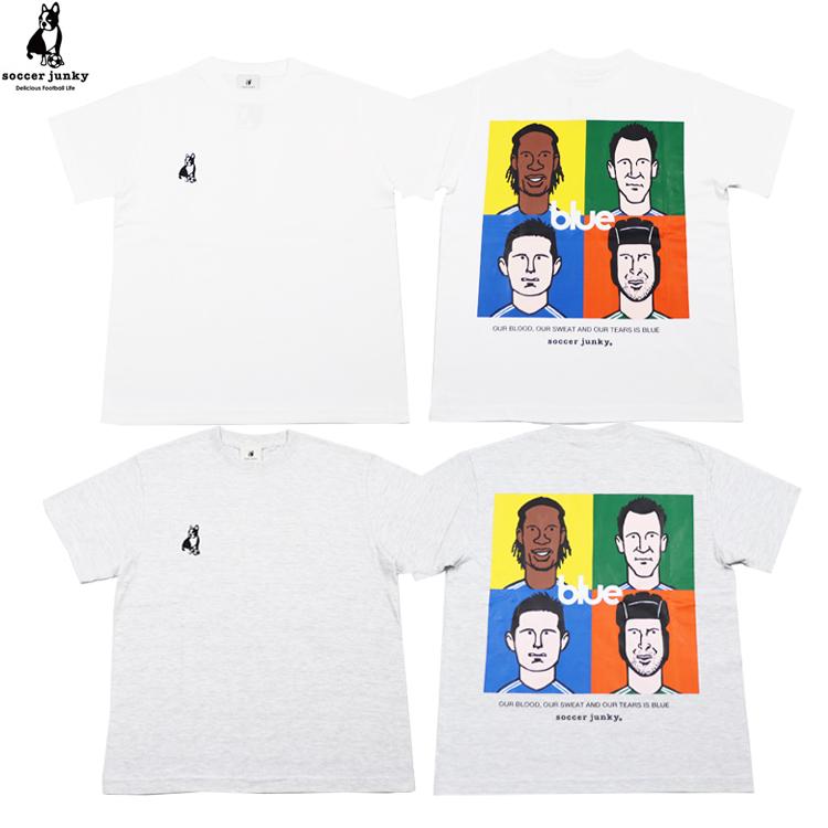 SoccerJunky（サッカージャンキー） BLUE 半袖TEE sj25b78 JERRY