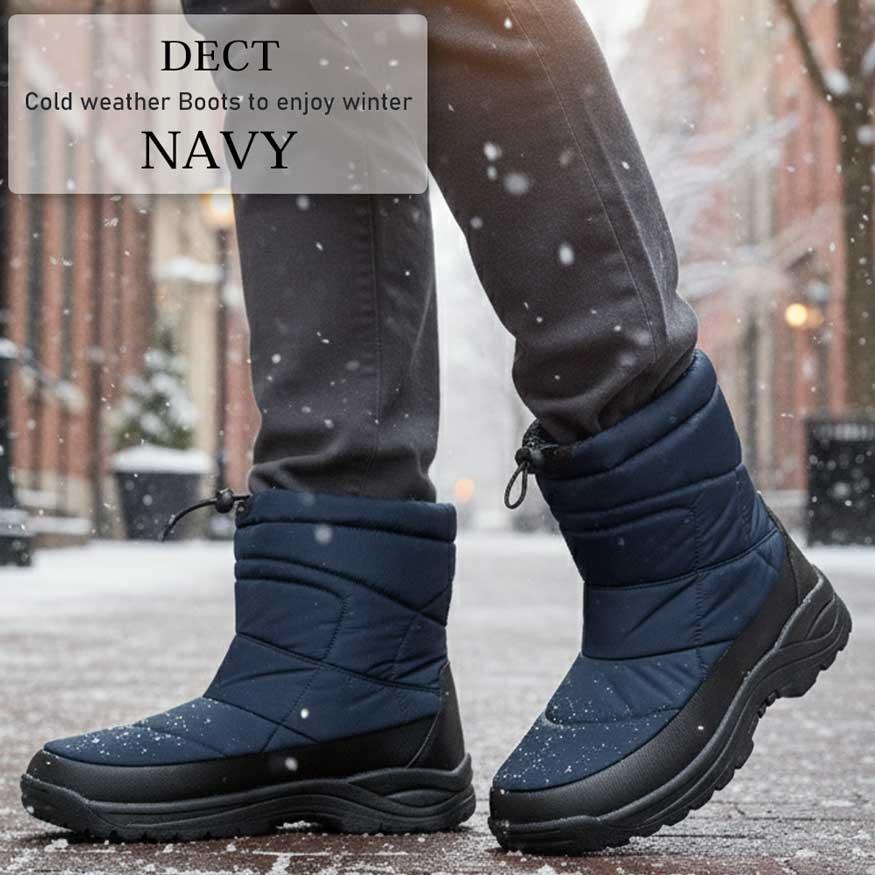 スノーブーツ スノーシューズ ブーツ メンズ レインブーツ ショート ミドル丈 雨靴 防水 防滑 撥水 防寒 軽量 厚底 DECT デクト ブランド |  | 19