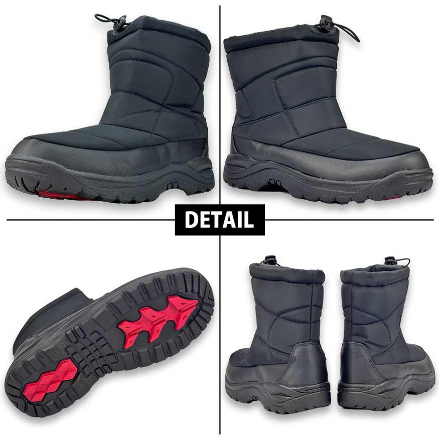 スノーブーツ スノーシューズ ブーツ メンズ レインブーツ ショート ミドル丈 雨靴 防水 防滑 撥水 防寒 軽量 厚底 DECT デクト ブランド |  | 10