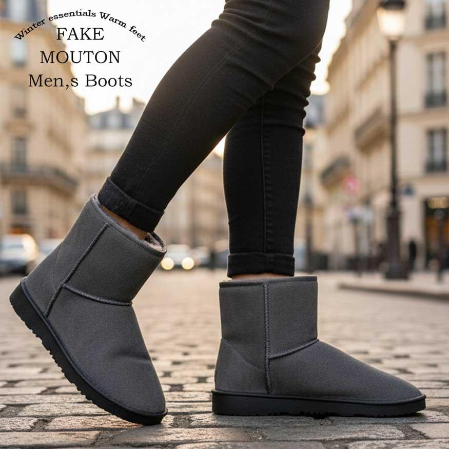 ムートンブーツ メンズ メンズブーツ ショートブーツ 防寒 裏起毛 厚底 DECT デクト ブランド |  | 18