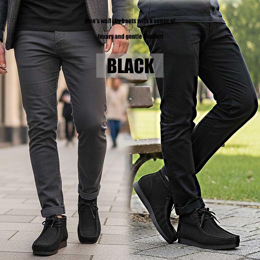 爆買 ブーツ メンズ ワラビーブーツ チャッカブーツ デザートブーツ ショートブーツ フェイクスエード 厚底 おしゃれ |  | 13