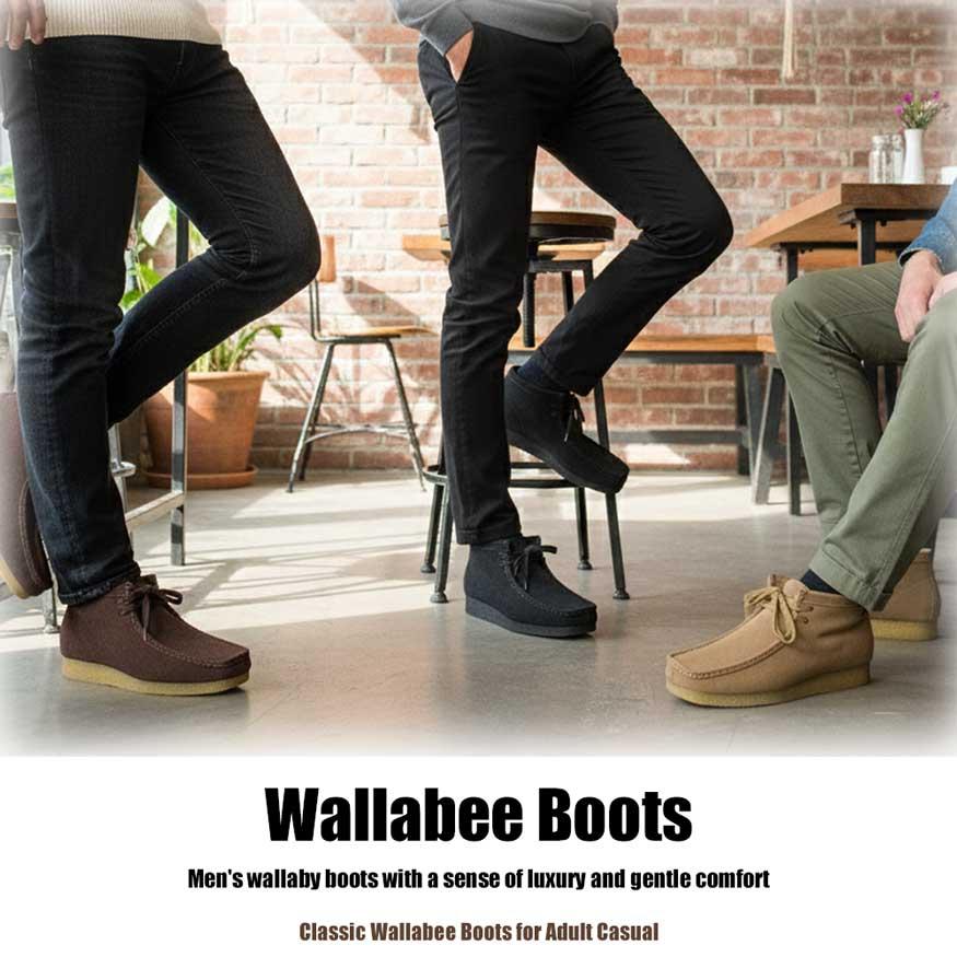 ブーツ メンズ ワラビーブーツ チャッカブーツ デザートブーツ