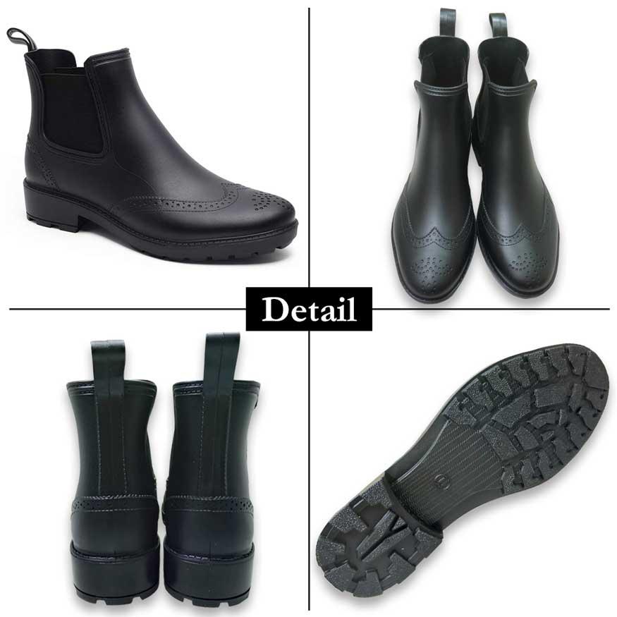 レインブーツ メンズ 防水 防滑 スノーブーツ ビジネス サイドゴア ブーツ ショート 完全防水 雨靴 長靴 雨用 おしゃれ |  | 10