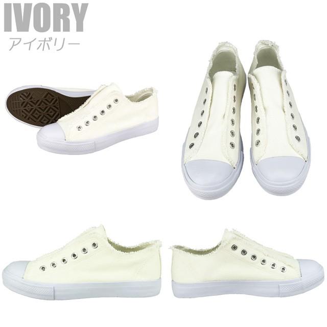 レディース  スニーカー スリッポン 紐なし ぺたんこ  デニム キャンバス 安い DECT ブランド |  | 08