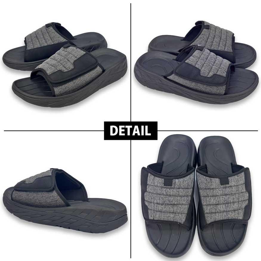 サンダル メンズ 厚底 スニーカー サボサンダル コンフォートサンダル スライドサンダル かかとなし 軽量 幅広 甲高 Antares ブランド |  | 09