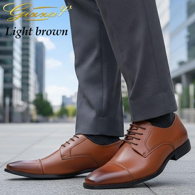 ビジネスシューズ メンズ スニーカー 革靴 ストレートチップ 28cm 29cm迄 大きいサイズ レザー 革 天然皮革 レースアップ 黒 |  | 13