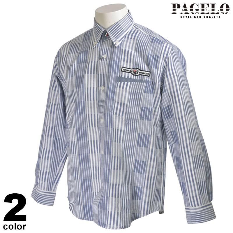 ANGELO PAGELO パジェロ 長袖 カジュアルシャツ メンズ 春夏 