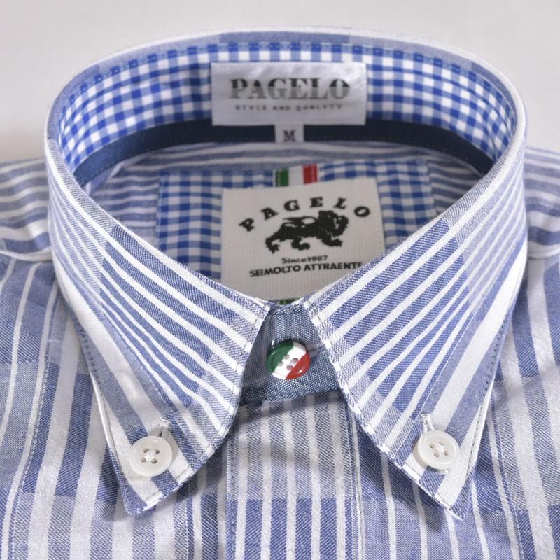 ANGELO PAGELO パジェロ 長袖 カジュアルシャツ メンズ 春夏 
