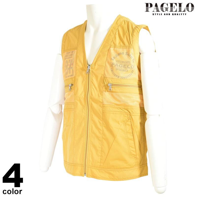ANGELO（アンジェロ） PAGELO パジェロ ベスト メンズ 春夏 ジップ