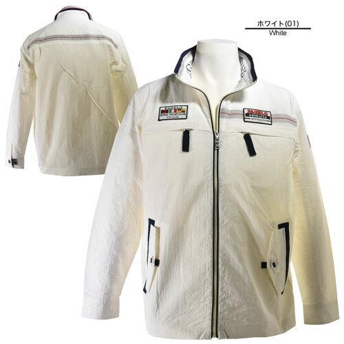 【PAGELO】パジェロ PG フルジップブルゾン　青　白　ストライプ ANGELO セール60%OFF PAGELO パジェロ ナイロンブルゾン メンズ