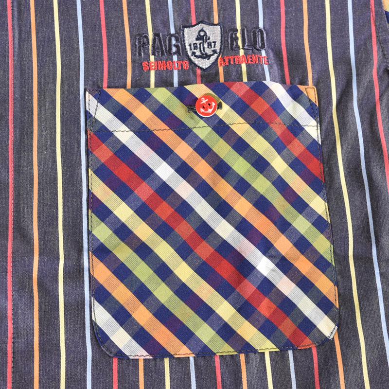 PAGELO パジェロ 長袖 カジュアルシャツ メンズ 秋冬 ボタンダウン