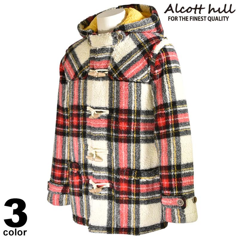 セール 30 Off Alcott Hill アルコットヒル ダッフルコート メンズ 秋冬 トグル チェック柄 ボア ロゴ イルカ 05 4901 10 05 4901 10 メンズファッション リアルツリー 通販 Yahoo ショッピング