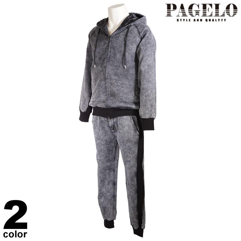 PAGELO パジェロ 上下セット メンズ 春夏 スウェット セットアップ 