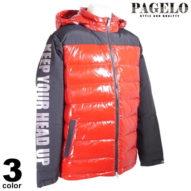 ANGELO PAGELO パジェロ ダウンジャケット メンズ 秋冬 総柄 ダウン 