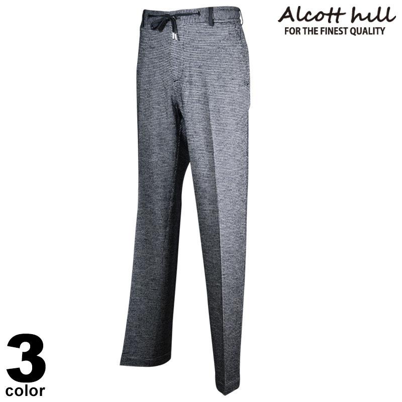 セール 30%OFF ALCOTT HILL アルコットヒル ロングパンツ メンズ 2021秋冬 千鳥柄 花柄 ゴルフ 腰ひも チャック柄 ロゴ 15-5010-10 セール 30%OFF ALCOTT HILL アルコットヒル 長袖 パーカー