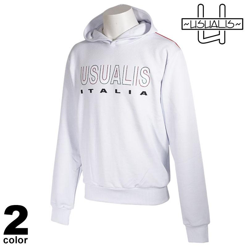 USUALIS セール 30%OFF ウザリス トレーナー メンズ 2021秋冬 フード 