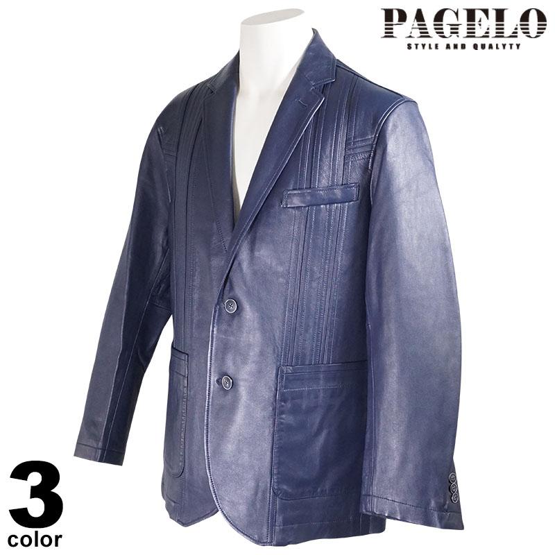 PAGELO パジェロ 革ジャケット メンズ 2022秋冬 レザージャケット 羊革 