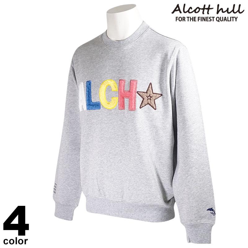 セール 30%OFF ALCOTT HILL アルコットヒル 長袖 トレーナー メンズ