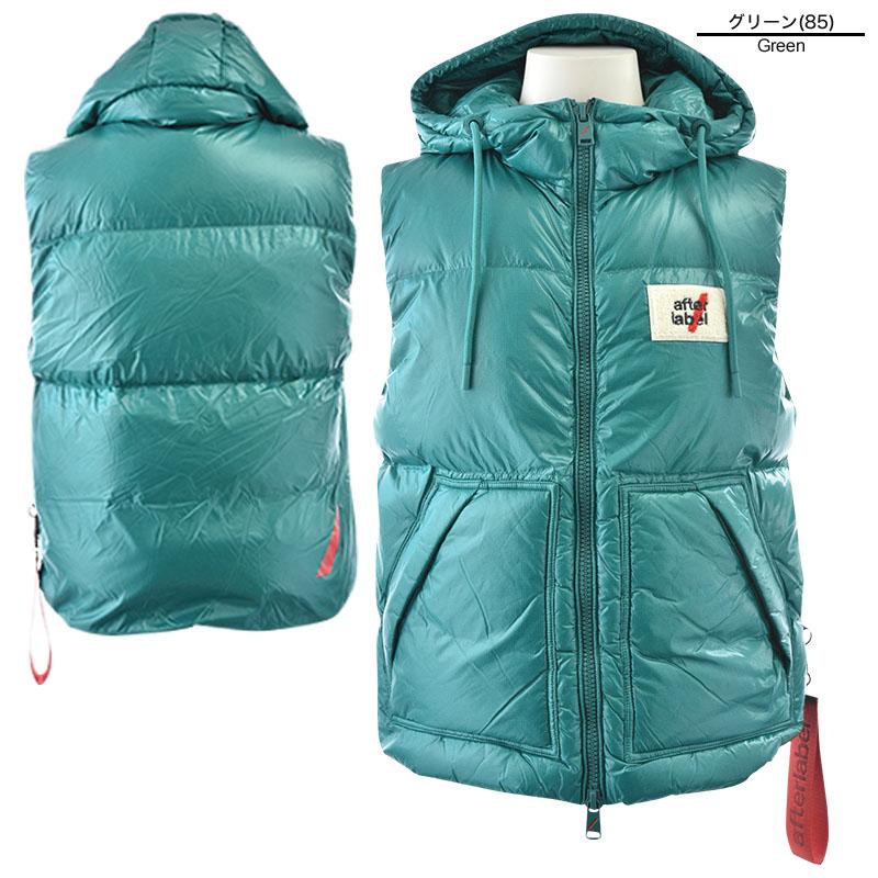 After label アフターラベル ダウンベスト メンズ 秋冬 防寒 イタリア
