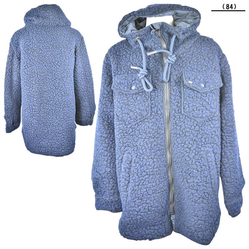 BOB セール 30%OFF BOB ボブ モコモココート メンズ 秋冬 防寒 ジップ 