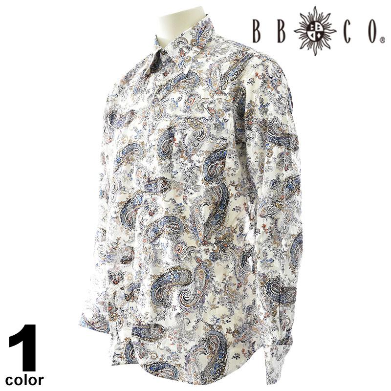 ANGELO セール 30%OFF BBCO ビビコ 長袖 カジュアルシャツ メンズ 春夏 
