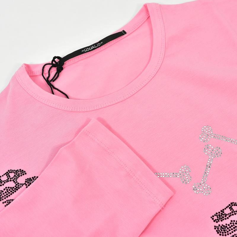 新品 USUALIS ロンT レディース 楽天市場】【USUALIS】ウザリス Tシャツ 長袖 カットソー ロング