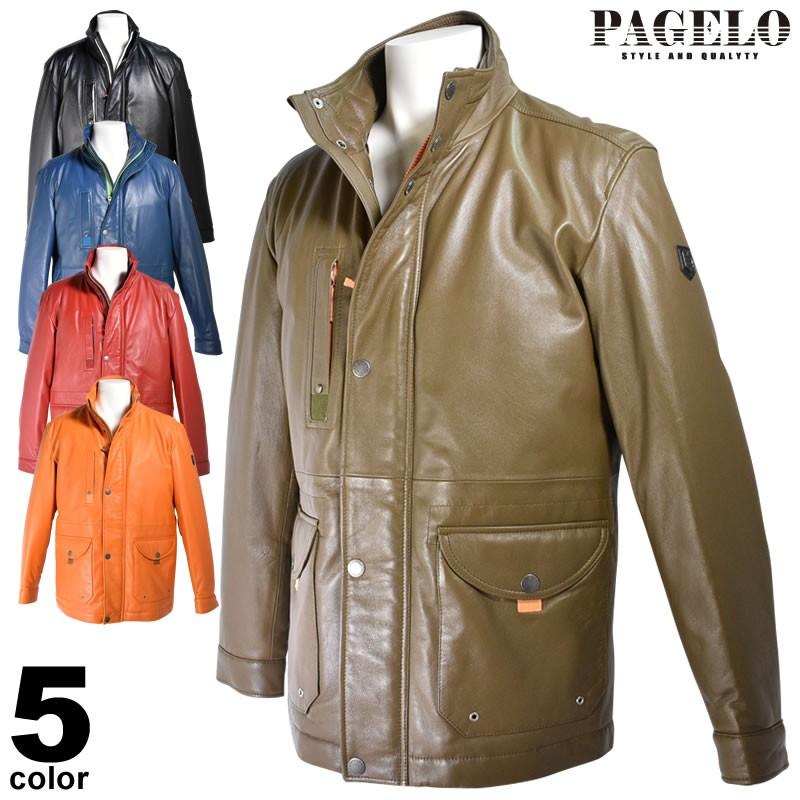 ポルシェ レザージャケット XXXL PAGELO パジェロ 革ジャケット メンズ 秋冬 ポケット ファスナー付き