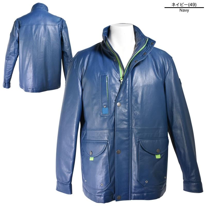 PAGELO パジェロ 革ジャケット メンズ 秋冬 ポケット ファスナー付き