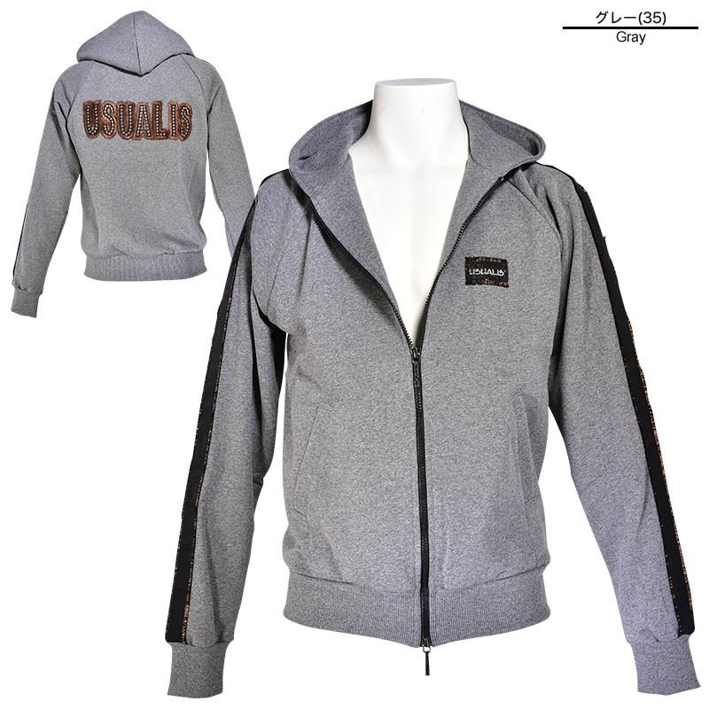USUALIS（ウザリス） セール 60%OFF 長袖スウェットパーカー メンズ 