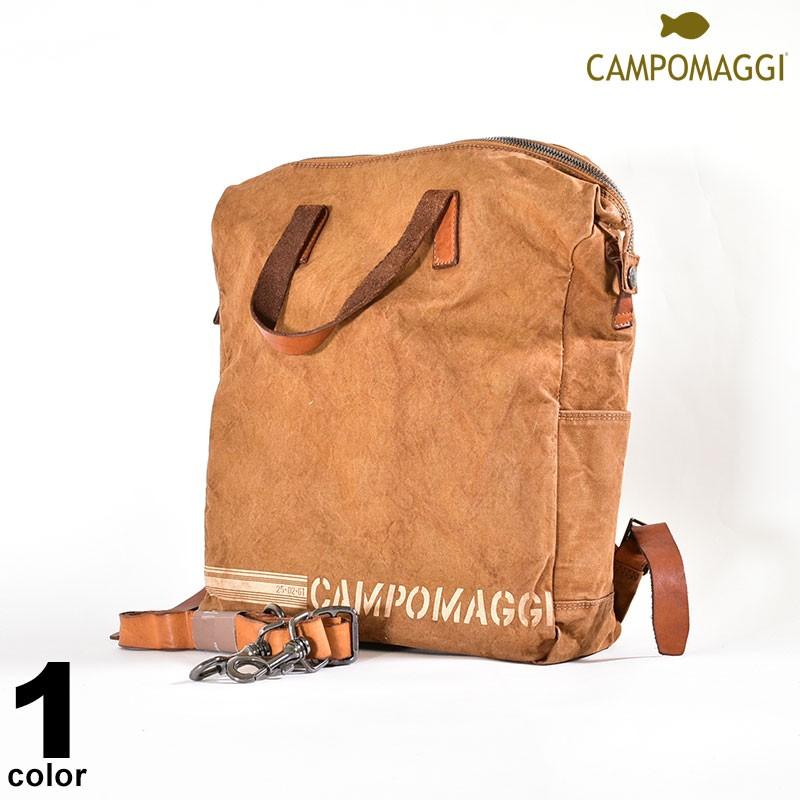 CAMPOMAGGI カンポマッジ 牛革 2way リュックサック 2019秋冬 内ポケット2個 ロゴ a0-0208-38-99｜realtree