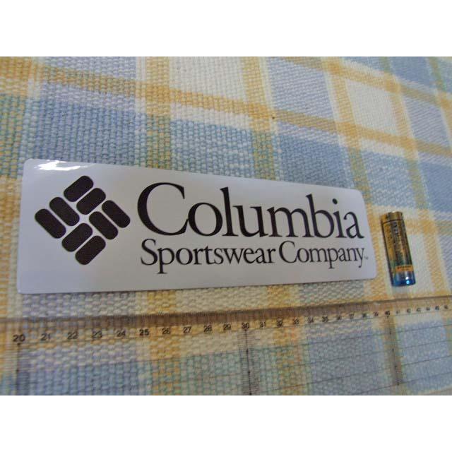 在庫限り 超ポイントバック祭 Columbia コロンビア 黒文字柄 ステッカー シール