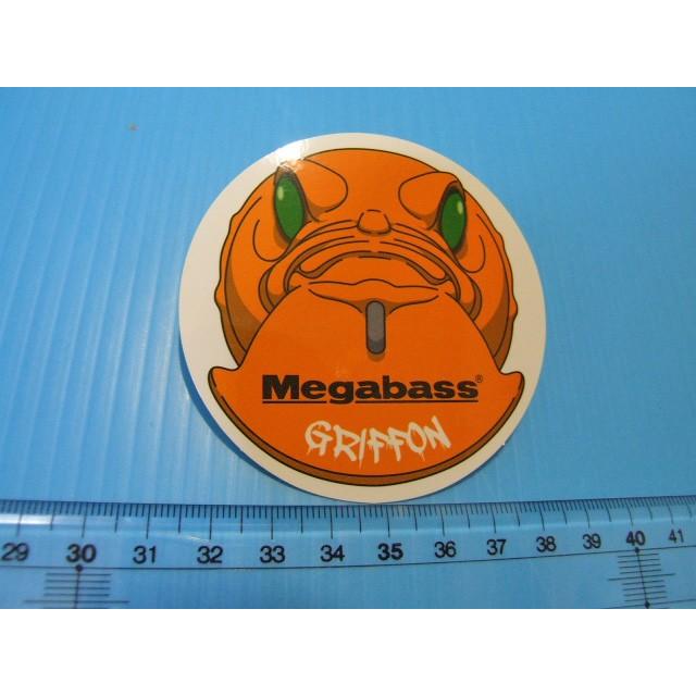 メガバス HDブレード グリフォン イラスト キーホルダー 2007年 非売品 Megabasss/メガバス/グリフォン/ステッカー/シール（オレンジ