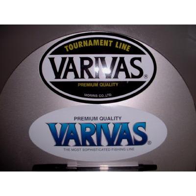 即日出荷 Varivas 流行に バリバス 楕円白 黒ステッカーセット
