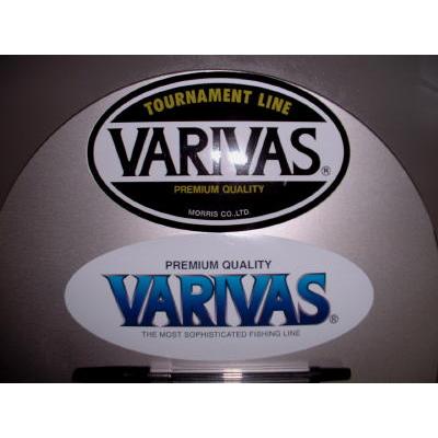 VARIVAS バリバス　ステッカー Varivas/バリバス！楕円/白＆黒/ステッカー/シール/セット : レア物