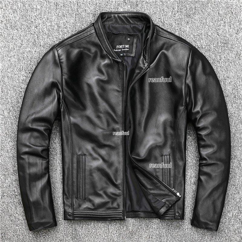 玄関先迄納品 本革 メンズ レザージャケット 革ジャン メンズファッション レザージャケット 革ジャン ジャケット バイク レザーコート ミリタリー ジャケット ブランド 細身 スリムタイプ ショート シングル 羊革 ライダース ジャケット