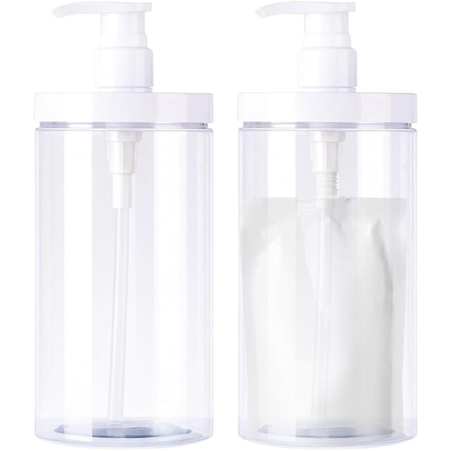 【Yahoo!ランキング1位入賞】シャンプーボトル 大容量 1000ml 詰め替えそのまま (透明,  1000mL)（Yahoo!・REAPRI）
