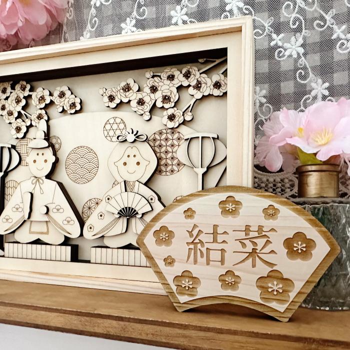 ミルク様オーダー 名入り雛人形タペストリー