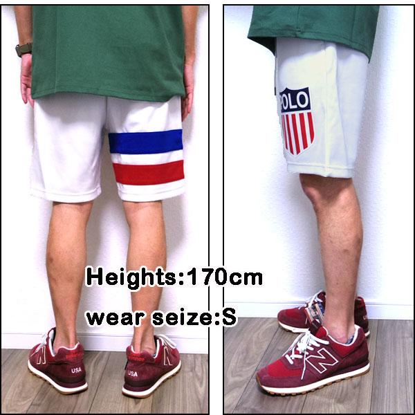 素敵でユニークな スウェット メンズ ハーフパンツ ラルフローレン ショーツ ブランド スウェット メンズ ハーフパンツ ビッグロゴ ブランド Lauren Ralph 白 ボトムス パンツ
