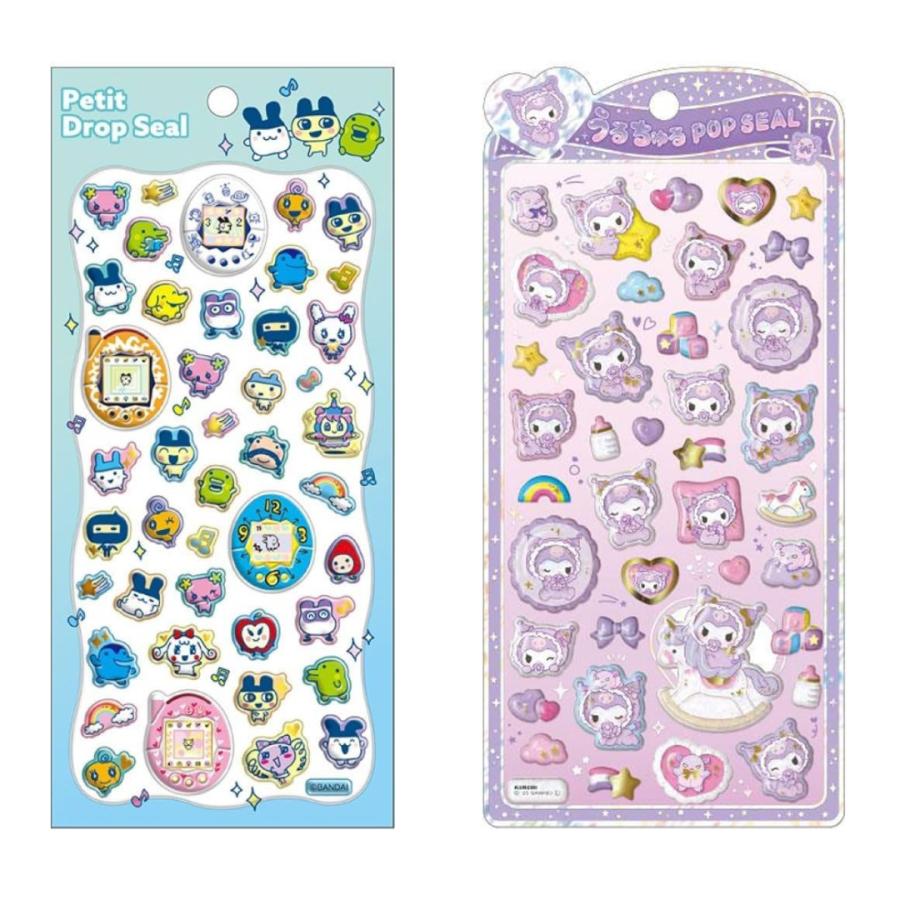 サンリオ すみっコぐらし たまごっち シールセット クロミ × たまごっち シール 2点セット ぷっくり 立体 サンリオ