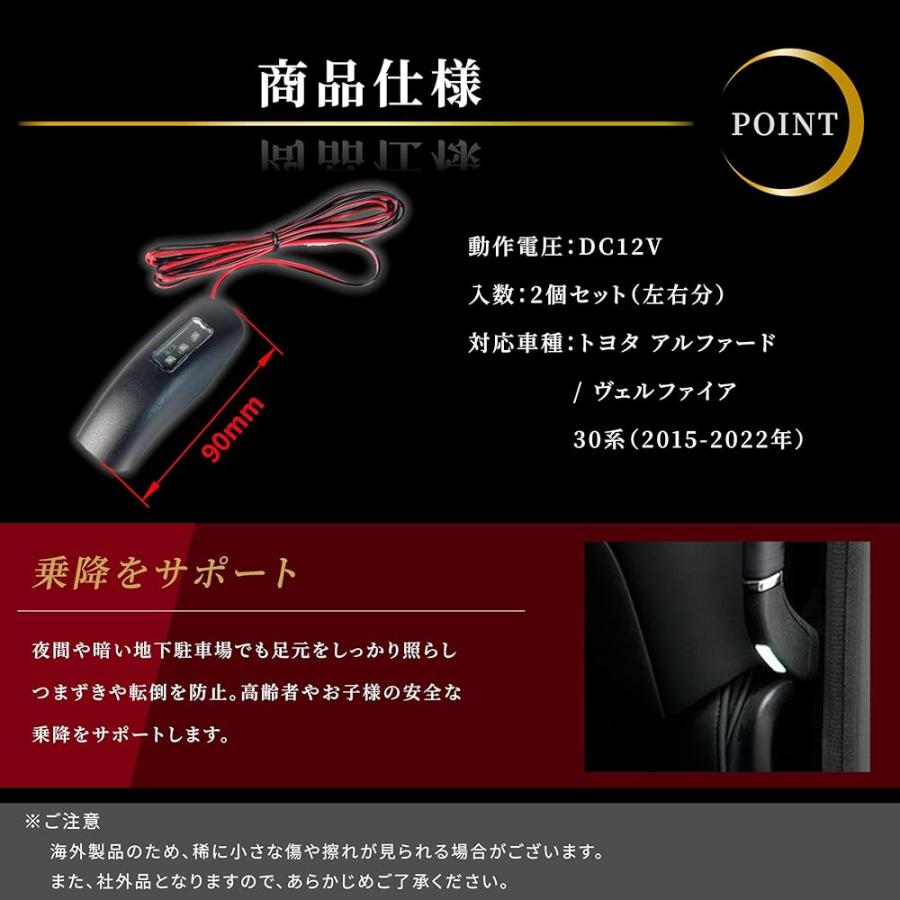 LED ウエルカムライト 12V フットランプ アルファード ヴェルファイア