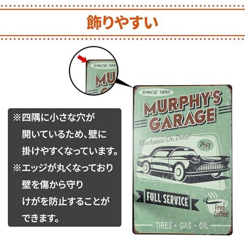 ガレージ ブリキ看板 ティンサイン 車 バイク プレート 壁飾り