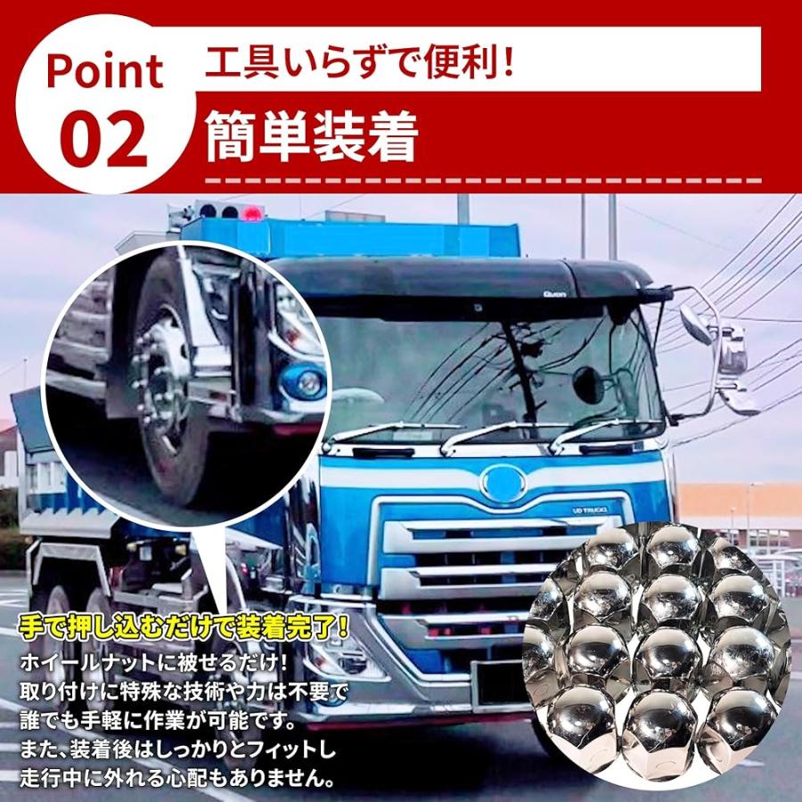 ナットキャップ ステンレス製 フラットボトム JIS41mm 高さ52mm カバー 