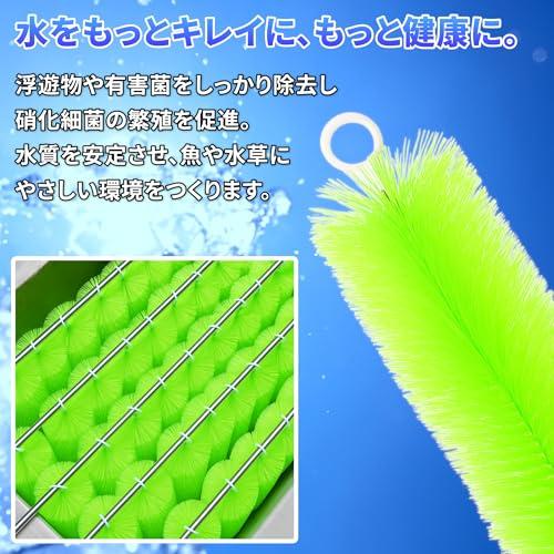 ロールフィルター 50本セット グリーン ロールブラシ ろ過 大型 水槽