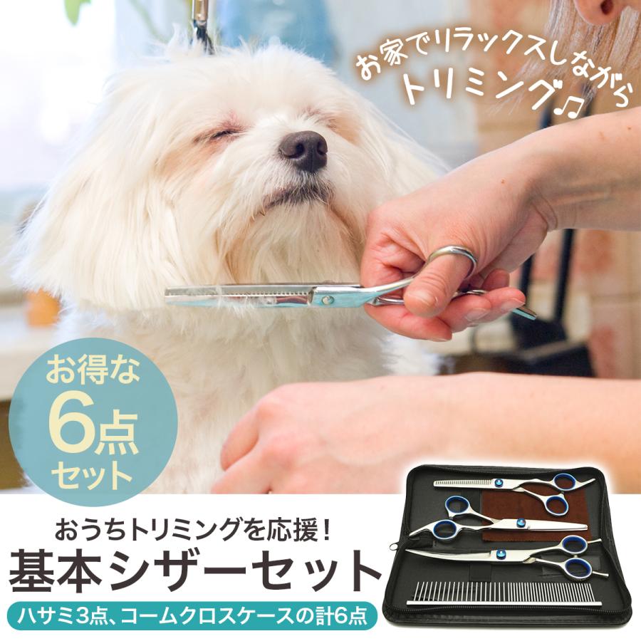 トリミング ハサミ ペット用品 セルフカット トリミングシザー 犬 ハサミ 6点セット Scissors Reberiostore 通販 Yahoo ショッピング