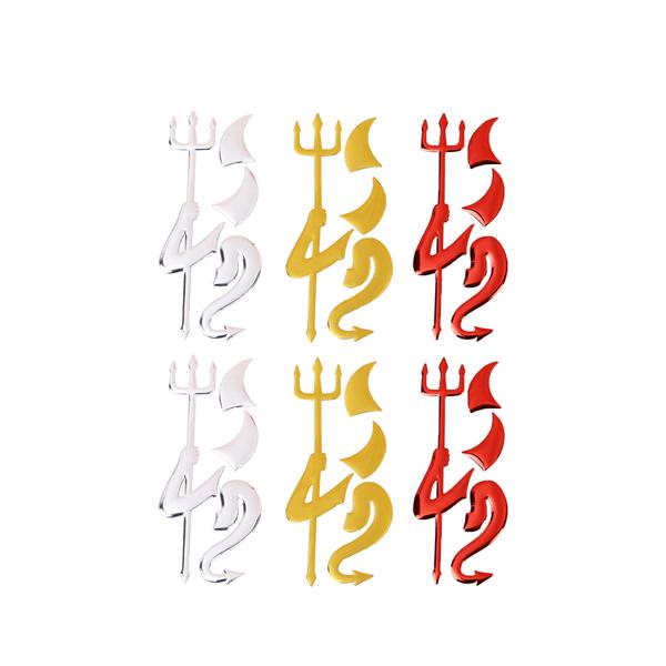 汎用 エンブレム デビル ステッカー 2枚セット 汎用 3d 立体 エンブレム トヨタ 日産 ホンダ マツダ スズキ カスタム ステッカー 車 Ns 218 Rebias Yahoo 店 通販 Yahoo ショッピング