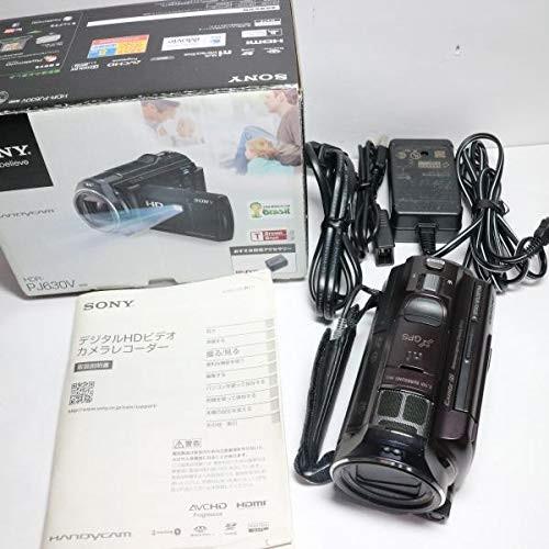 (中古品)SONY ビデオカメラ HANDYCAM PJ630V 光学12倍 内蔵メモリ64GB ボルドーブラ