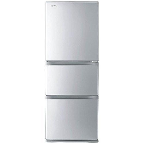 (中古品)東芝　冷凍冷蔵庫　VEGETA　シルバー　330L　右開き　GR-K33S(S)
