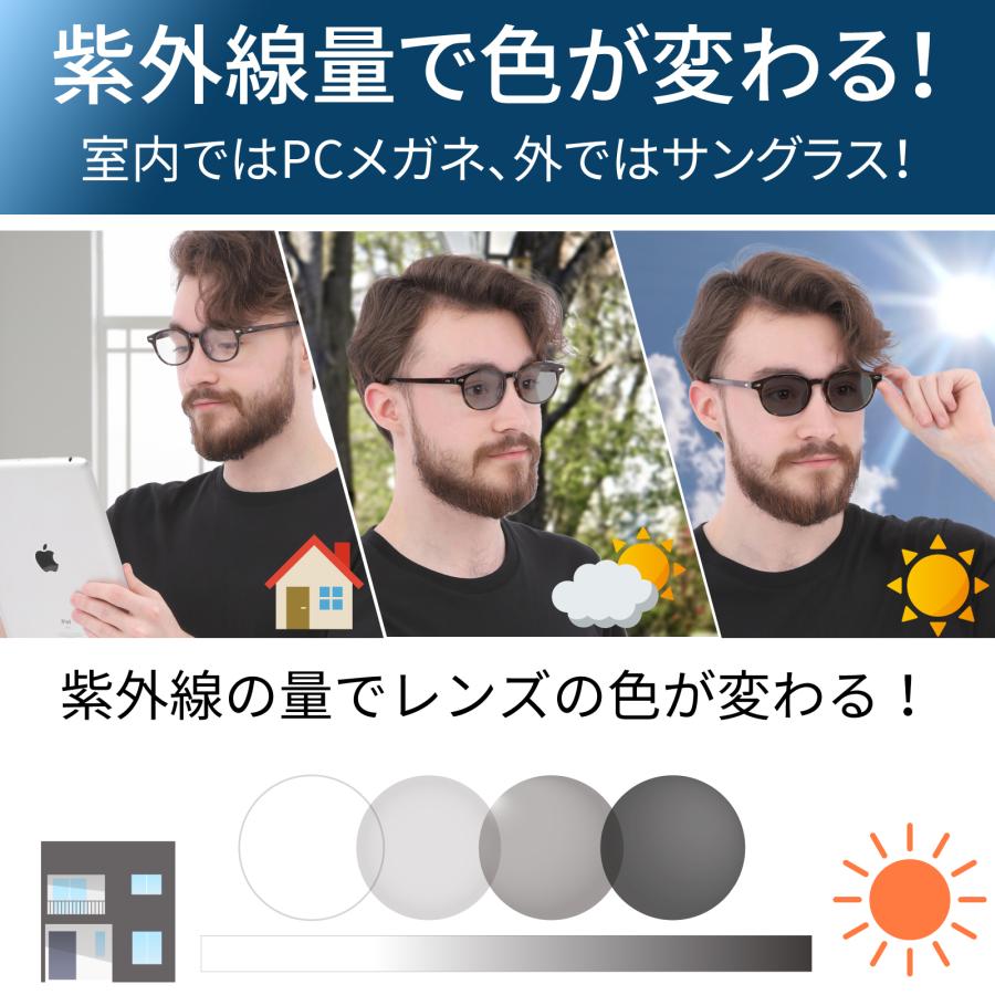 おしゃれ メガネ ブルーライトカット 3ヶ月保証 ケース付き レディース