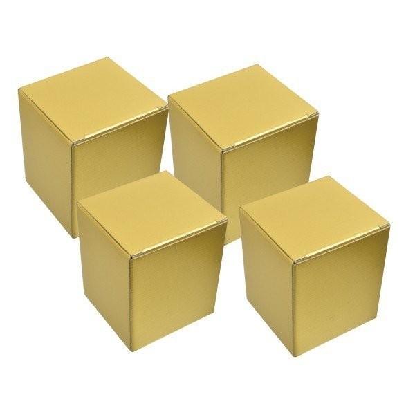 ギフトボックス ラッピング ギフト 金の箱 4個セット プレゼント