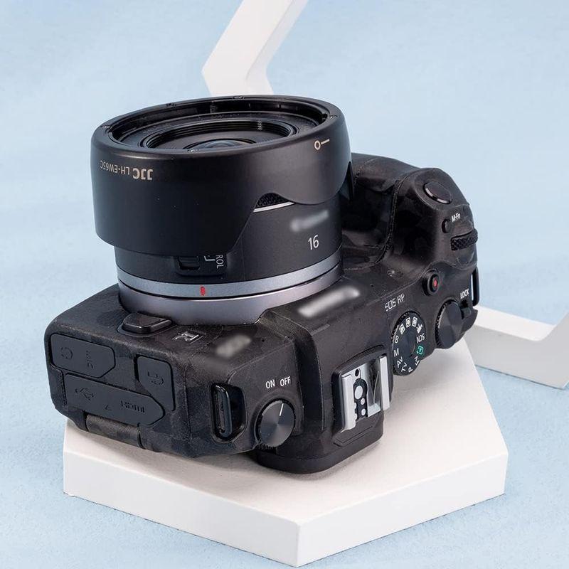 JJC EW-65C 可逆式 レンズフード Canon RF 16mm F2.8 STM レンズ 用 Canon EOS R RP R3 R｜rebon｜07